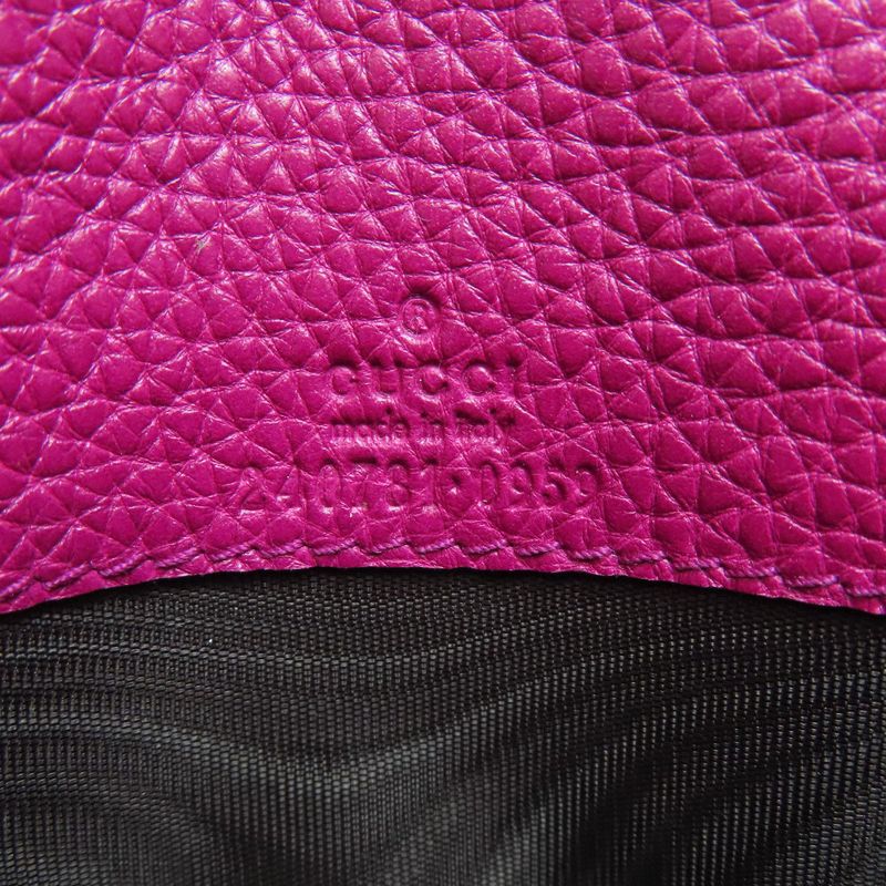 Gucci Half Horsebit Long Wallet With Coin Purse Leather Women