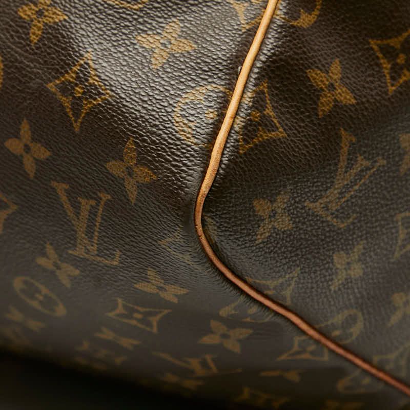 Louis Vuitton Monogram Keepall 55 Boston Bag Travel Bag M41424 Brown PVC