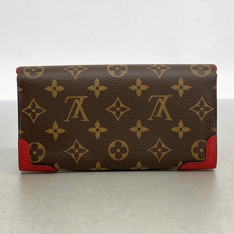 Louis Vuitton Long Wallet Monogram Portefeuille Sarah Retiro M61184 Threes