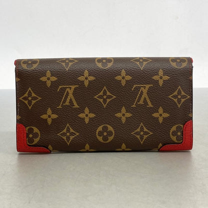 Louis Vuitton Long Wallet Monogram Portefeuille Sarah Retiro M61184 Threes