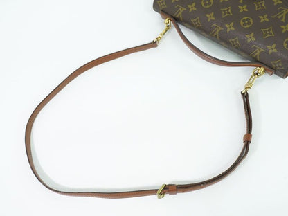 Authentic Louis Vuitton LV Monogram 2WAY Shoulder Bag Handbag Brown M51185