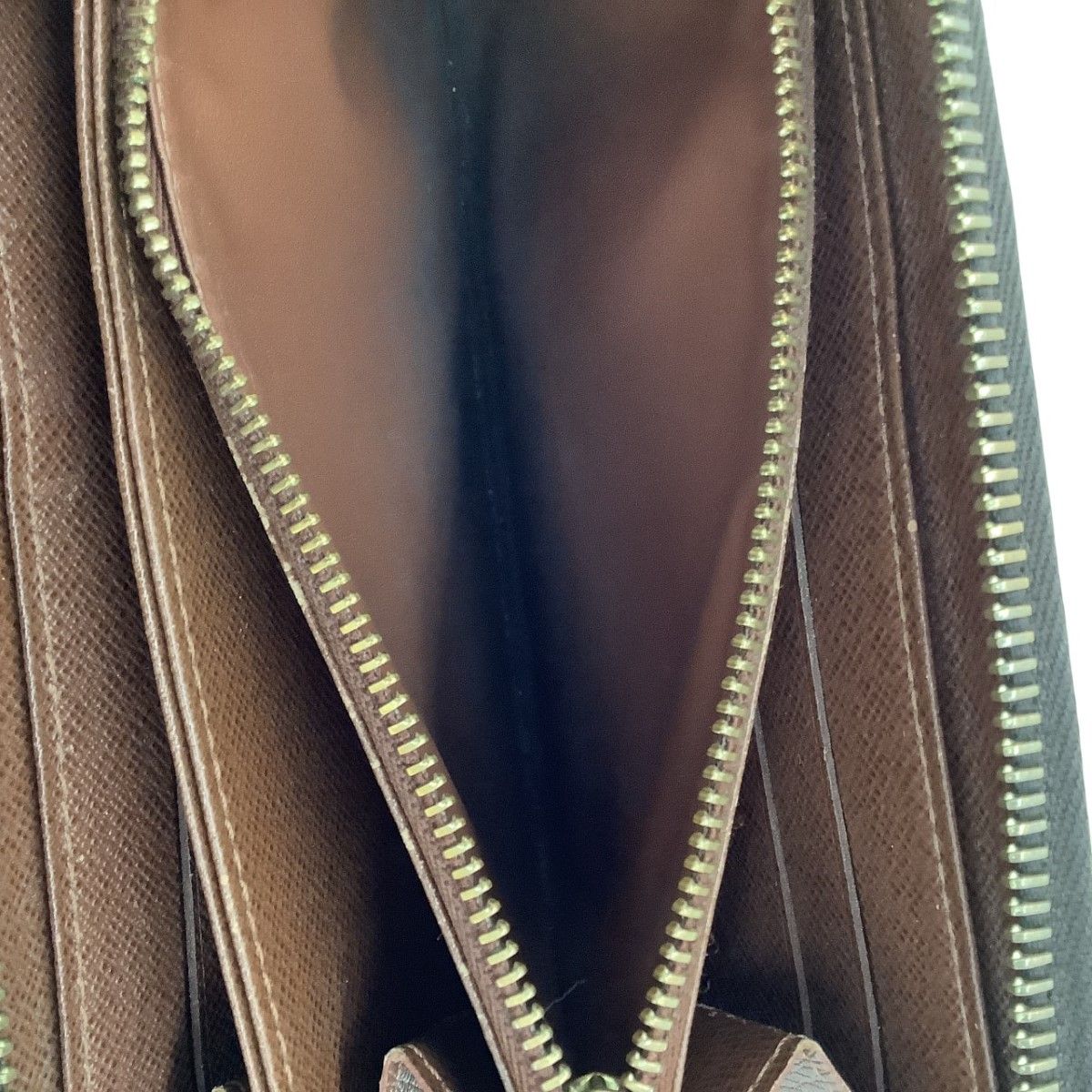 Louis Vuitton Long Wallet Zippy Wallet Brown