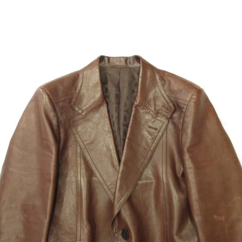 Gucci by Tom Ford Tom Ford Period Leather Tailored Jacket Cow Leather Archival