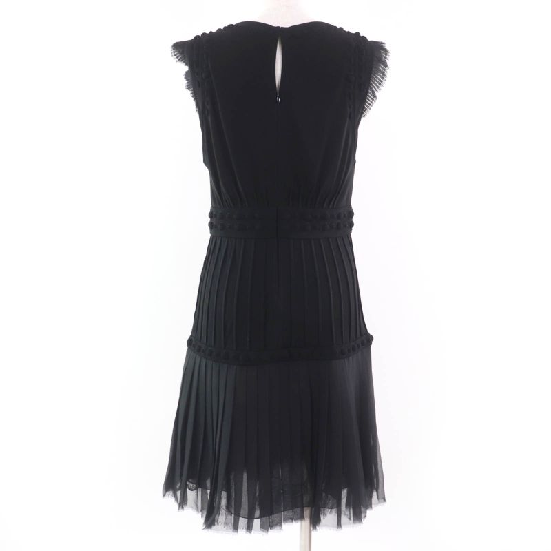 CHANEL Vintage 07A P31259w03945 Little Black Dress Little Black Silk Coco Mark