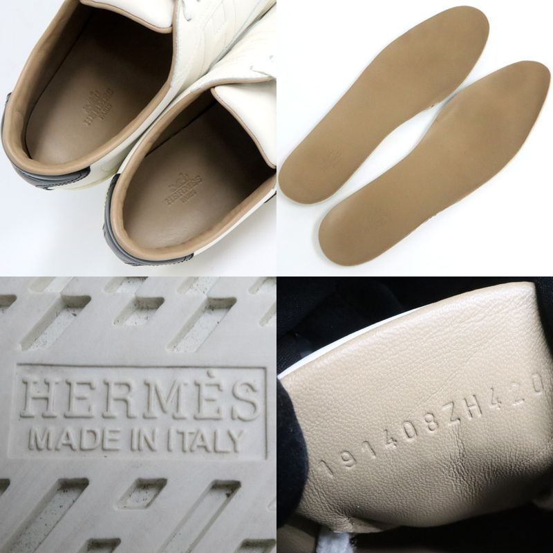 Hermes Men's Sneakers - Quickie - Size 42 Equivalent To 27.0cm