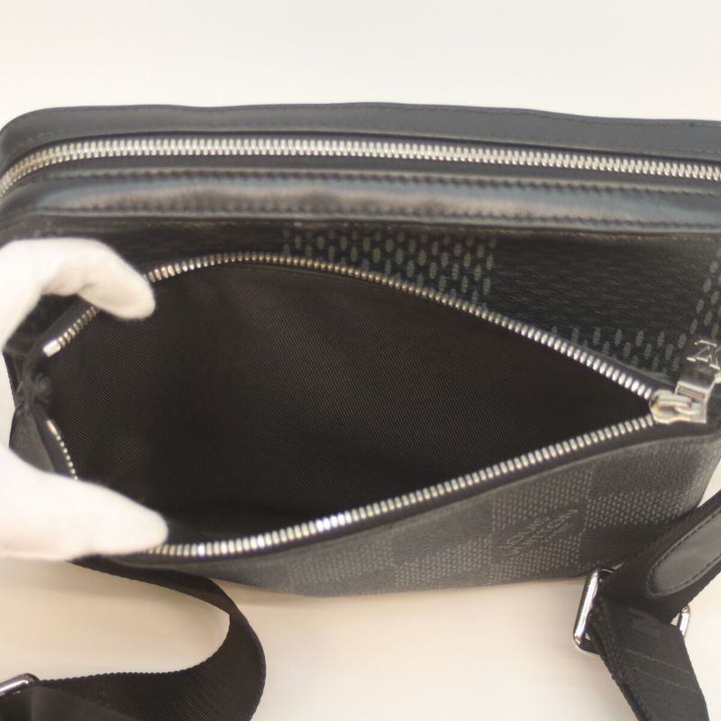 Louis Vuitton N50017 Damier Graphite 3D Trio Messenger Shoulder Bag Crossbody