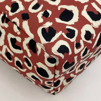 Gucci Tote Bag Red Black Leopard 282439 Excellent Condition