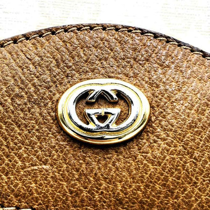 Gucci 89 02 075 Clutch Bag GG Supreme Canvas White Brown Ladies Men