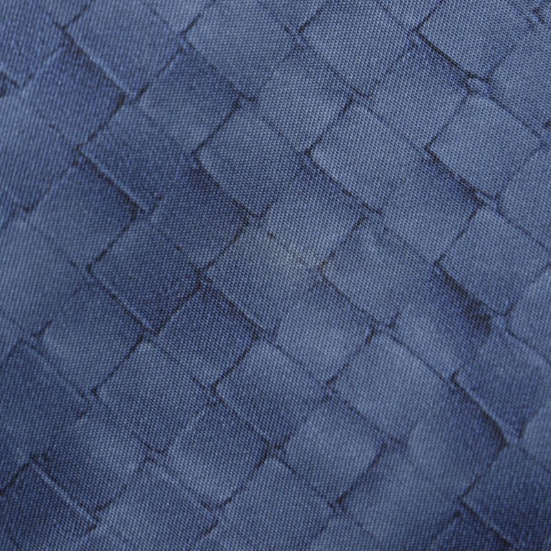 Bottega Veneta Bottega Veneta Intreccio Illusion Nylon Navy Blue Unisex Tote Bag