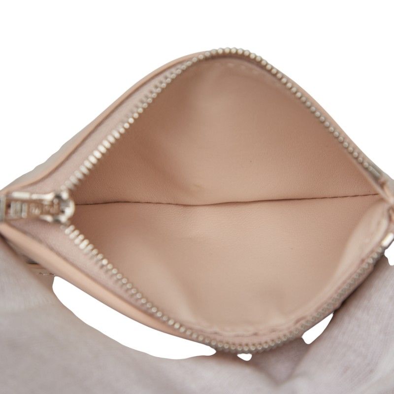 Loewe Pebble Vertical Wallet Small Pink Leather Women Loewe