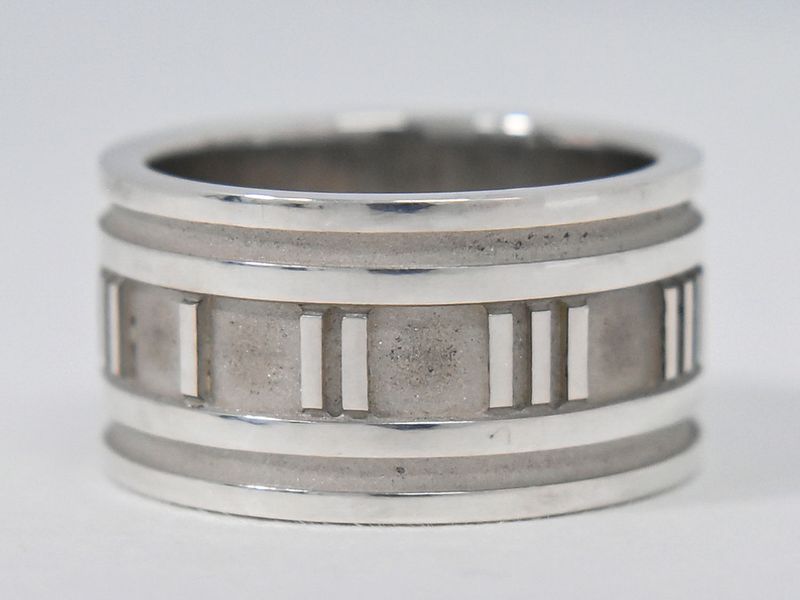 Authentic Tiffany & Co Tiffany & Co Atlas Wide 925 Ring Size 19 Silver Atlas