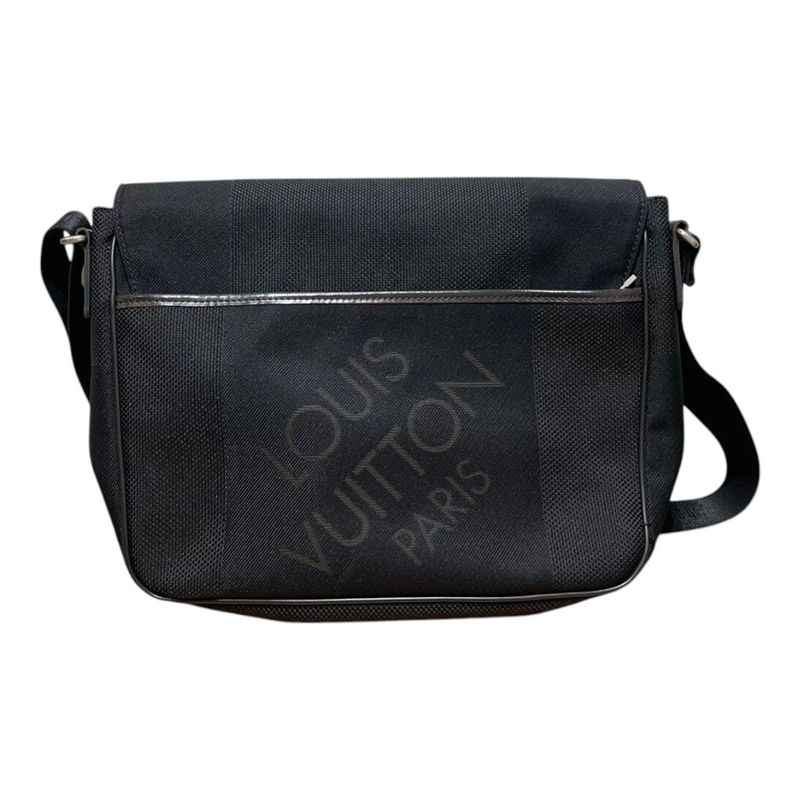 Louis Vuitton ⑤ M93618 Damier Jaean Canvas Shoulder Bag Unisex Black FREE