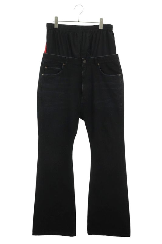 Balenciaga 814224 Trw58 Layered Denim Pants Men's M