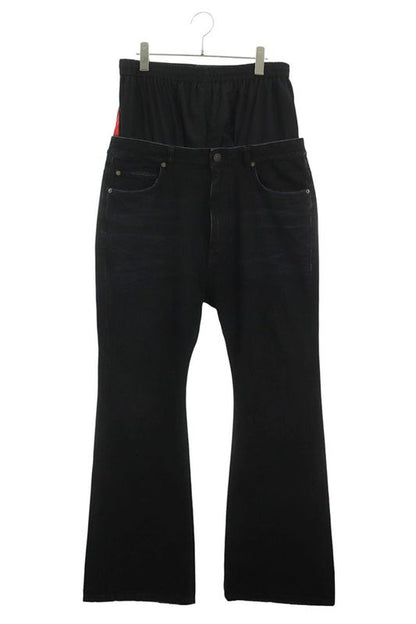 Balenciaga 814224 Trw58 Layered Denim Pants Men's M