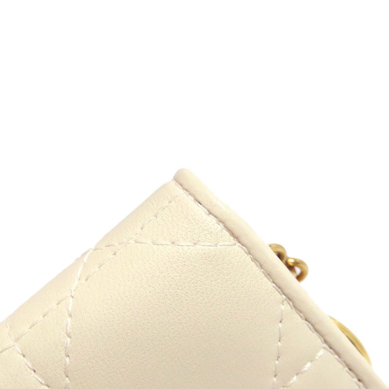 Christian DIOR Cannage Key Case Calf Women