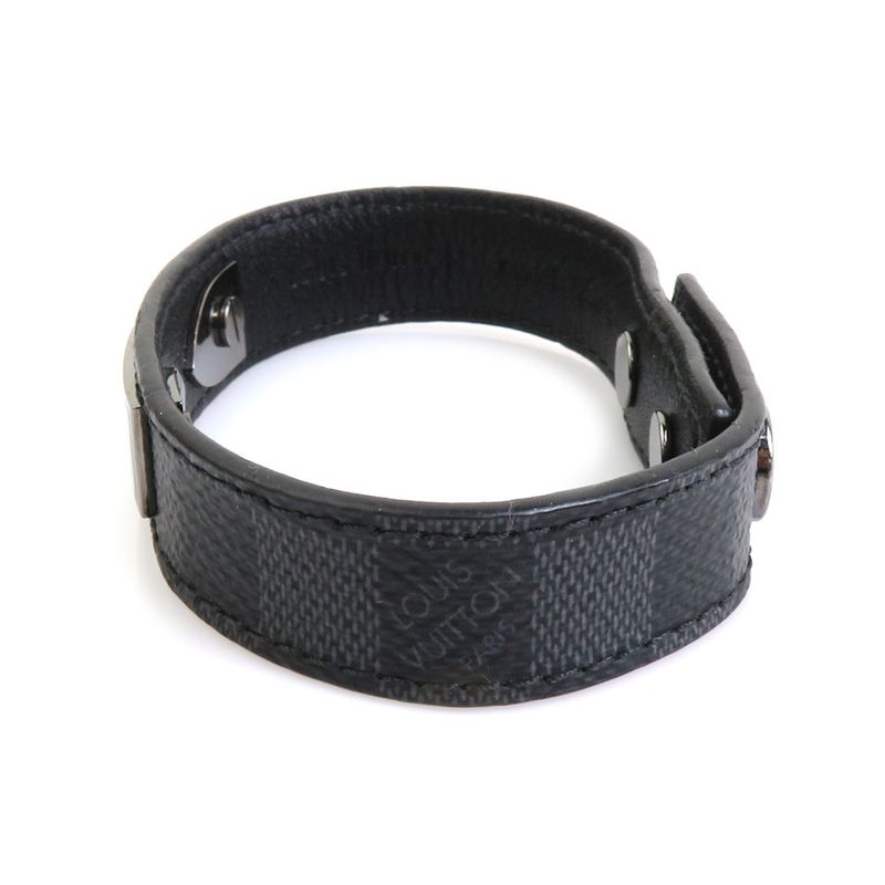 Louis Vuitton Bracelet Damier Graphite Bra Scuff LV Staple Edition M6524