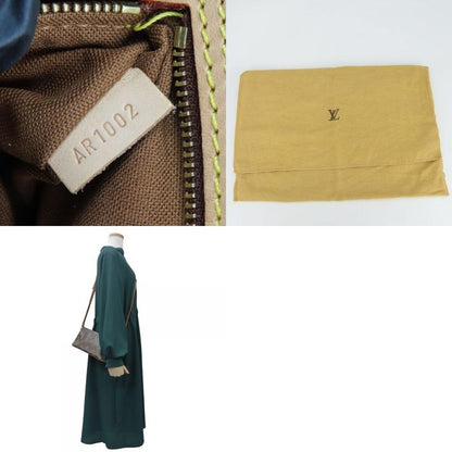 Louis Vuitton Shoulder Bag Trotter M51240 Monogram Brown Gold Hardware Pochette