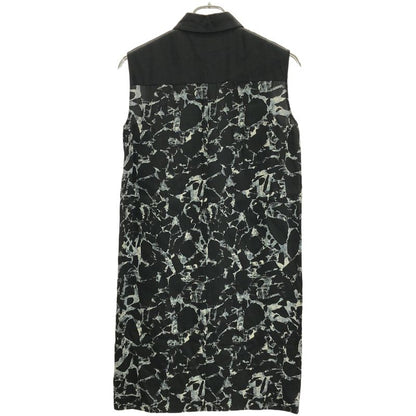 Balenciaga Rayon Sleeveless Shirt Dress 342823 Tma04 Black 36