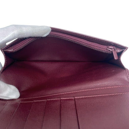 Cartier Folding Long Wallet Bordeaux Burgundy Must L3000168