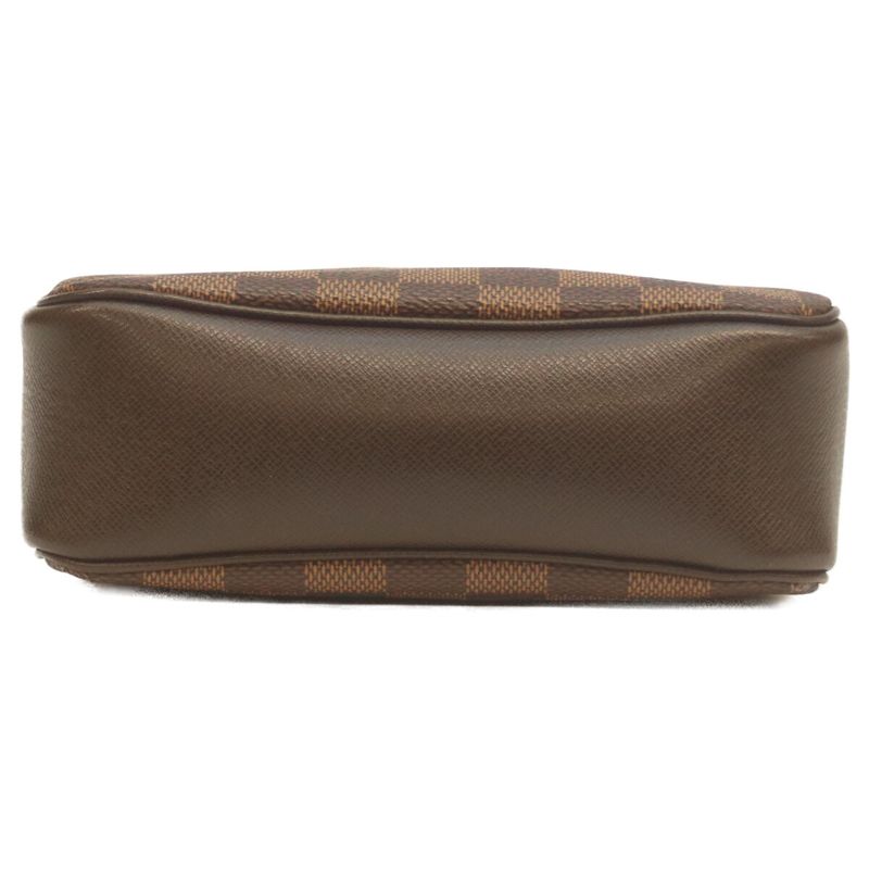 Louis Vuitton 00 N51982 Damier Trousse Makeup Handbag Pouch Brown Women