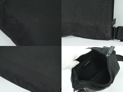 Authentic Prada Nylon Shoulder Bag Pochette Black Bag Pre-owned [follow-up