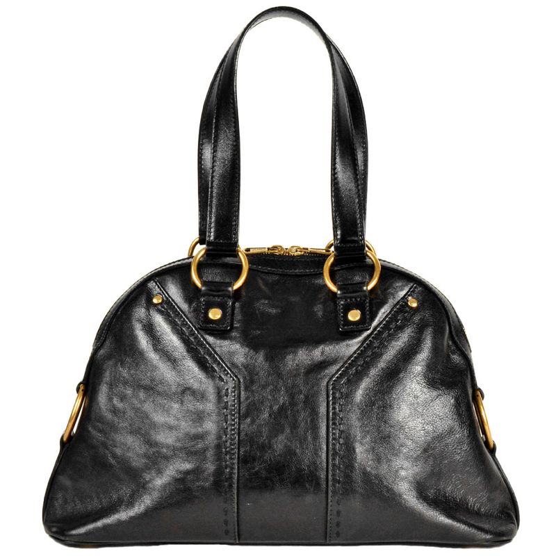 Saint Laurent Handbag Leather 156464 Black Rive Gauche YSL Tote Bag Women