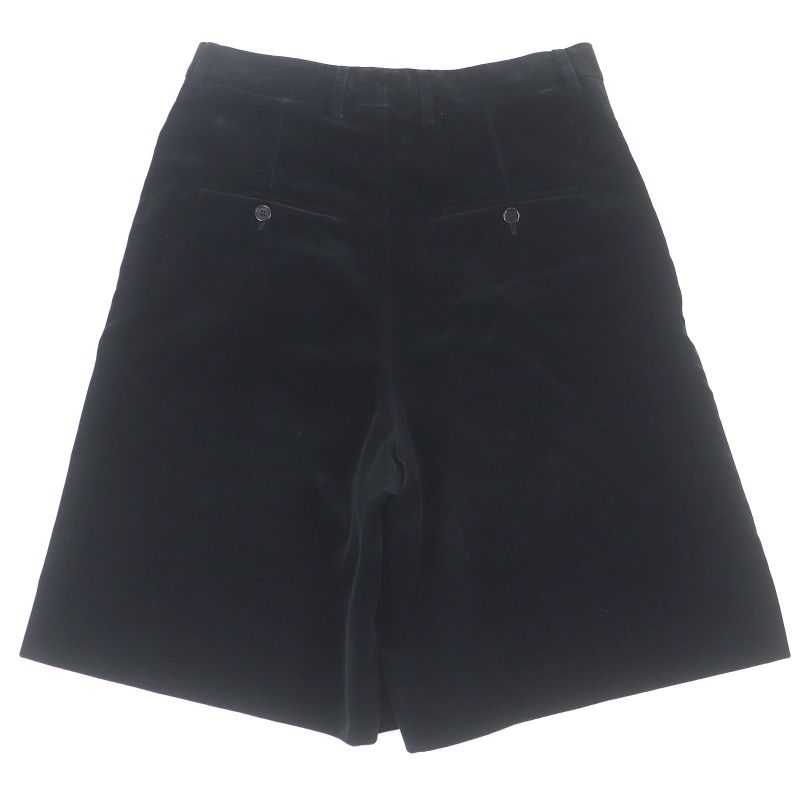 Celine 2p443226d Velour Bermuda Pants Shorts Half Pants Black 40 Made In Italy