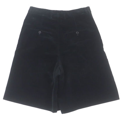 Celine 2p443226d Velour Bermuda Pants Shorts Half Pants Black 40 Made In Italy
