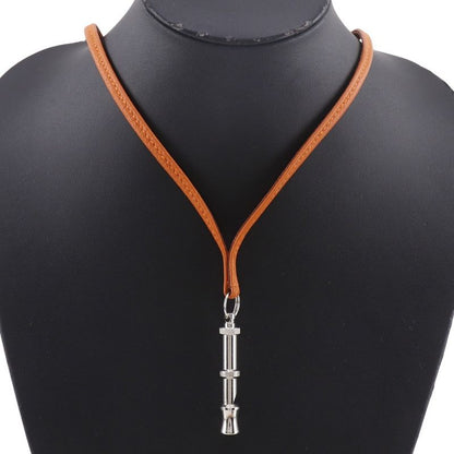 Hermes Siffre Ultrasonic Whistle Courchevel X Metal Orange/silver Ladies 20g