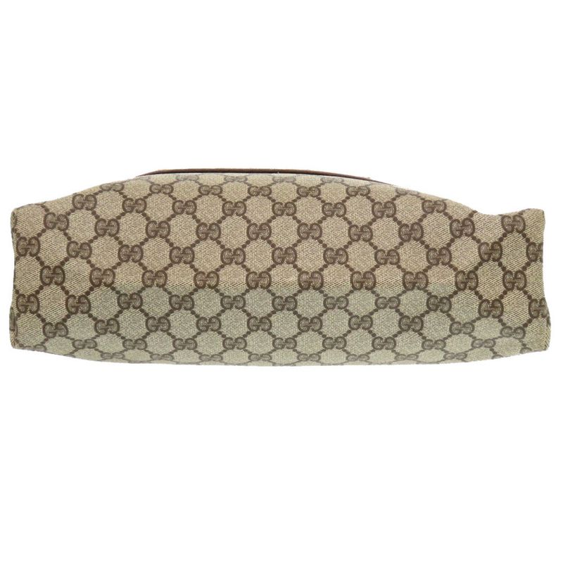 Gucci Old Gucci Sherry GG 39 002 4487 PVC Canvas Beige Tote Bag 1656 Gucci