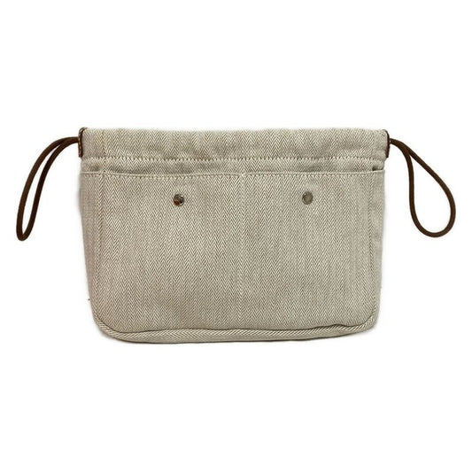Hermes Pouch Fourbi 25 Natural X Fauve Drawstring Shape