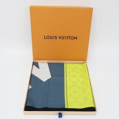 Louis Vuitton Handkerchief M77585 Monogram LV Logo Yellow-blue-based