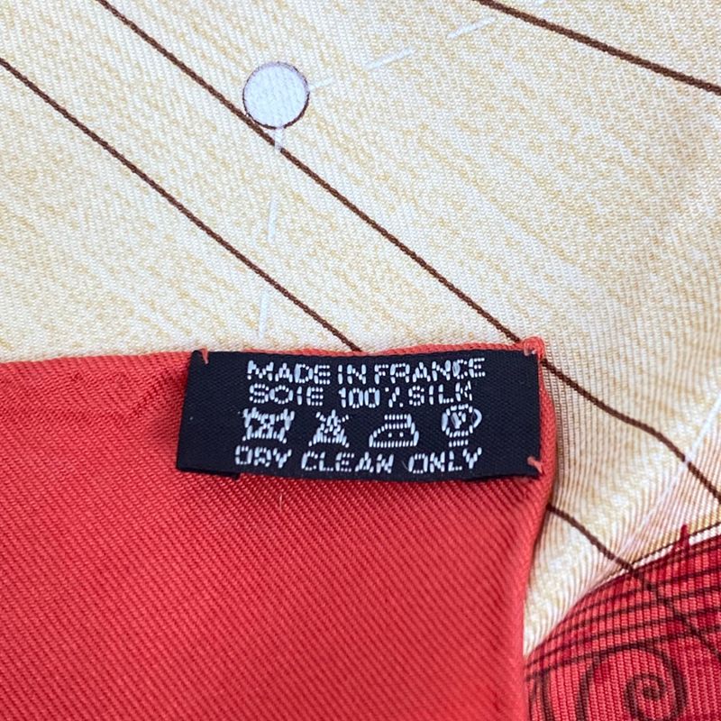 Hermes Scarf Silk Carre 90 Music Of The Spheres La Musique Des Spheres Red