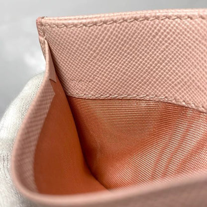 Prada Card Case Pink Ec20578 Excellent Condition Cles Zit Card