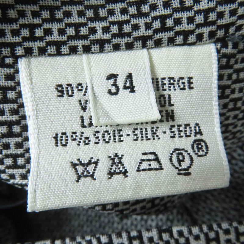 Hermes Vintage Margiela Period Wool Silk Rare Archive H Pattern Wrap Skirt