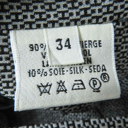 Hermes Vintage Margiela Period Wool Silk Rare Archive H Pattern Wrap Skirt