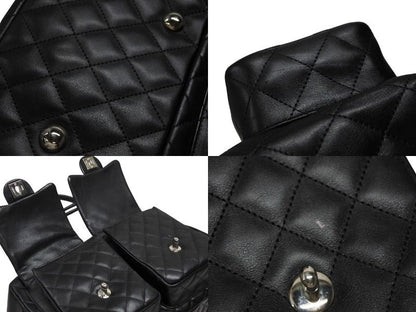 Chanel Cambon Line Multi Pocket Boston Bag Calfskin Black Pink — view 8