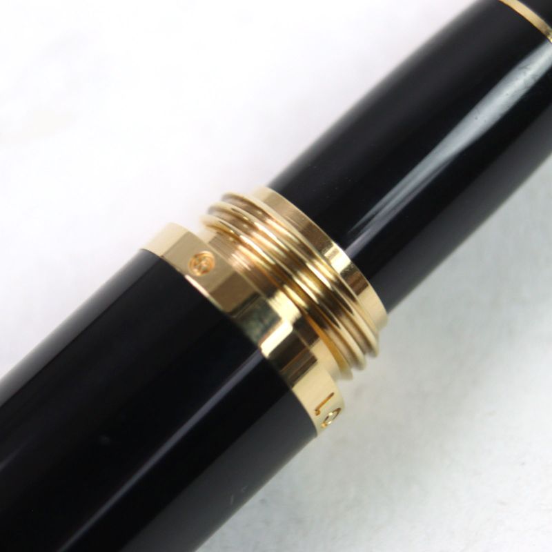Louis Vuitton Dock Lacquer Capped Ballpoint Pen Black Gold Made In France Men's