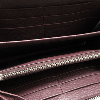 Balenciaga Blackout 443521 Leather Brown Round Zipper Long Wallet 1308 Balenciag