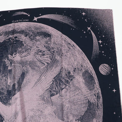 Hermes Carre Geant Clair DE LUNE Cles De Lune Cashmere Silk Large Scarf /