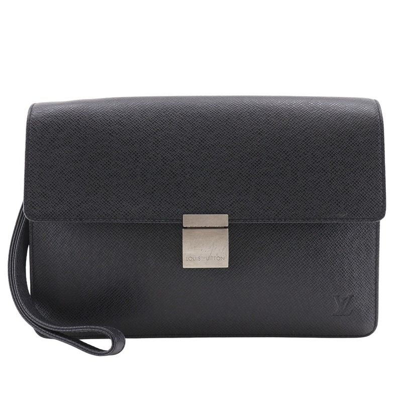 Louis Vuitton Selenga M30782 Taiga Ardoise Black Men's Second Bag