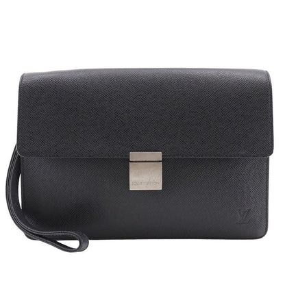 Louis Vuitton Selenga M30782 Taiga Ardoise Black Men's Second Bag