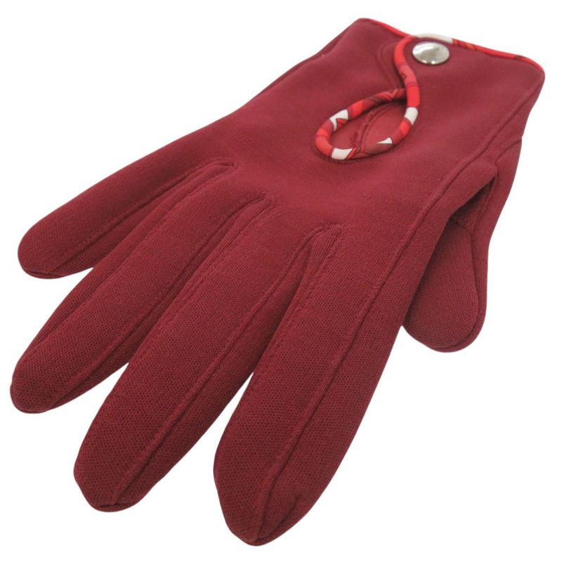 Hermes Selye Gloves Silk Cotton Dahl Cles Dd 0488 Hermes