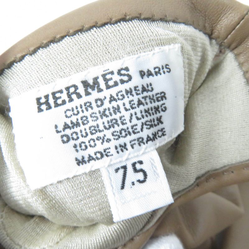 Hermes Dream Love Dream Love Lamb Leather Lined With 100% Silk Etoupe Heart