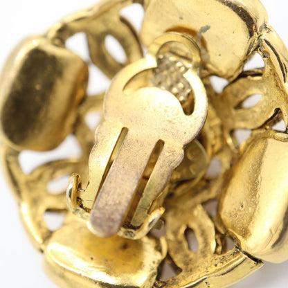 Chanel Earring Gripore Vintage Accessory Red Ladies K604