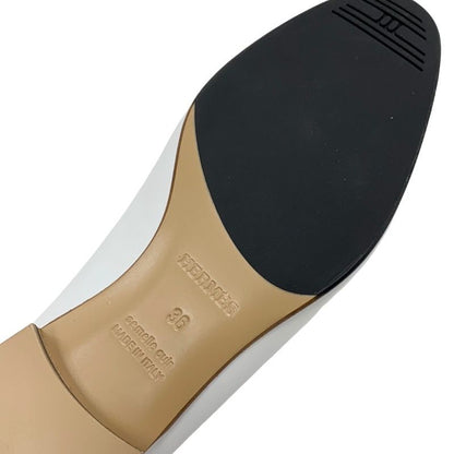 Unused Hermes Royale Loafers Leather Shoes Moccasins Flat Shoes Hhardware