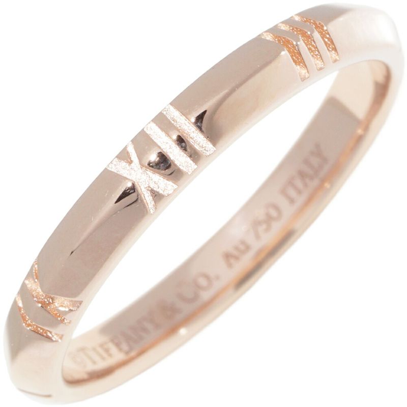 Tiffany & Co Ring 18K Pink Gold Atlas X Closed Narrow Ring Width 3mm (012in)