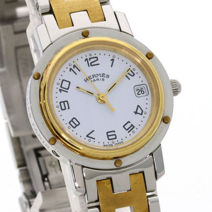 Hermes Cl4220 Clipper Watch SS Ssxgp Ladies