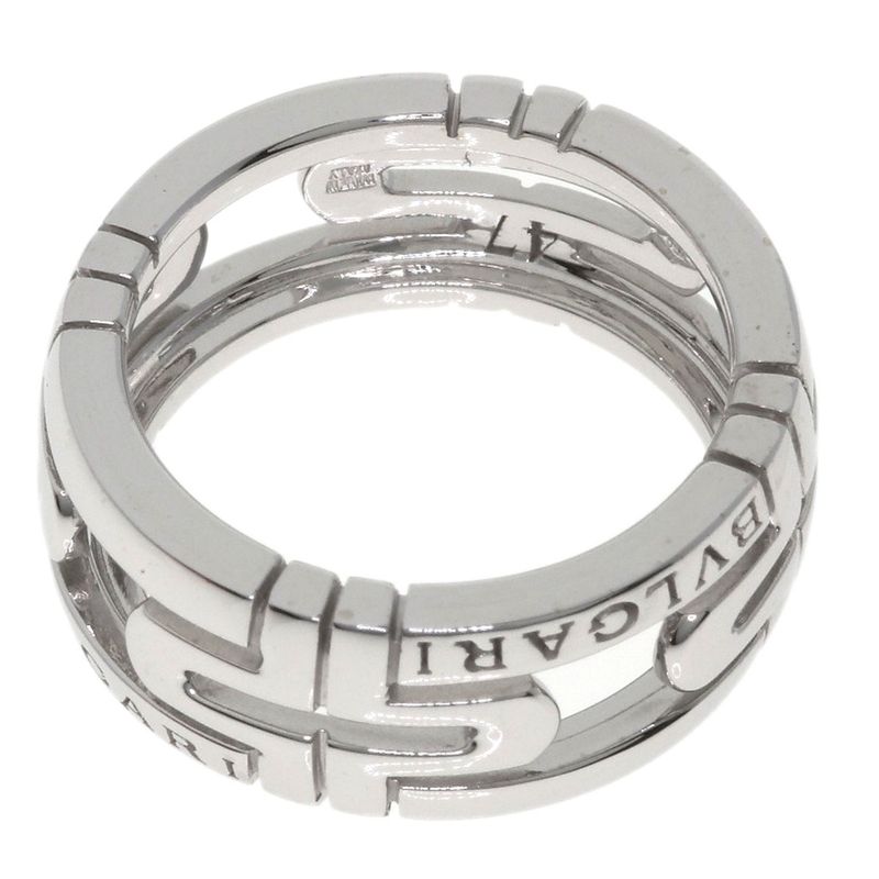 Bvlgari Bulgari Parentesi #47 Ring 18K White Gold Ladies