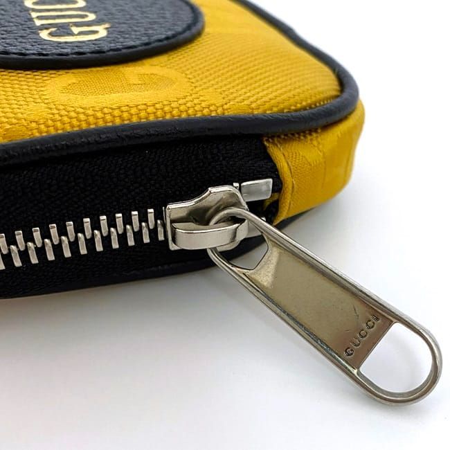 Gucci Mini Pouch Yellow Black Off The Grid 645060
